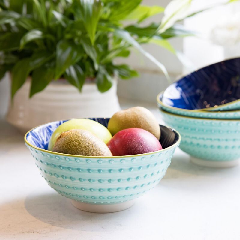 Mikasa Leafy Indigo Does It All Bowl 15.7cm image number 3